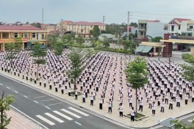 Trường THCS Chu Văn An tham gia Ngày hội võ nhạc Vovinam tỉnh Ninh Bình.